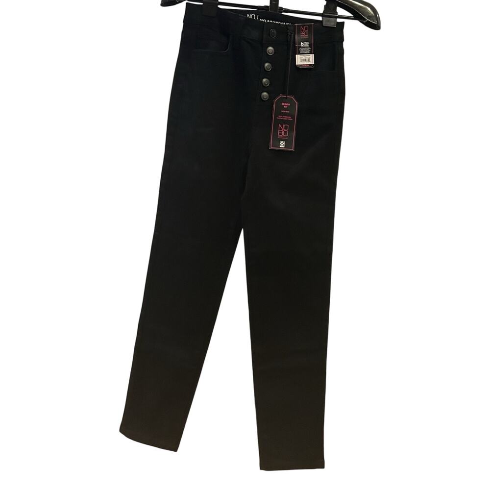 NWT Nobo Skinny Fit High Rise Black Denim size 7